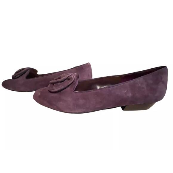 Woman’s Purple Kid Suede Flat Shoes Valerie Steven’s Marta B1025 Sz 8.5 M READ - Picture 7 of 13